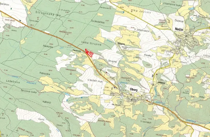 Prodej pole, Obory, 8445 m2