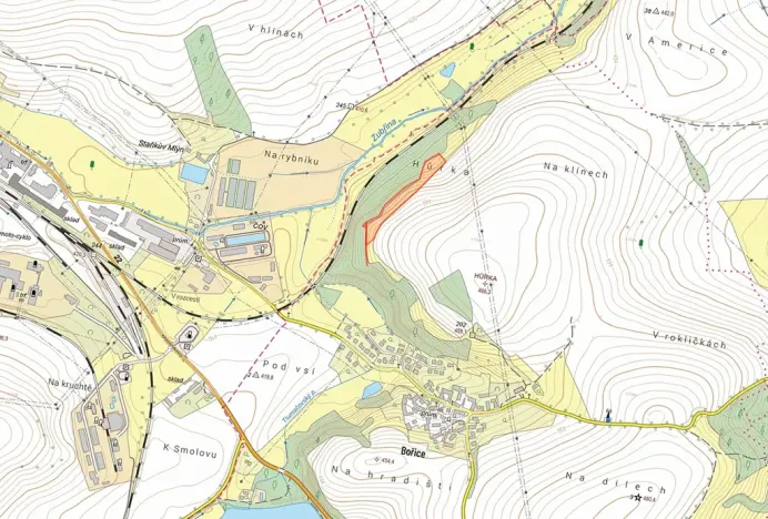 Prodej louky, Zahořany, 6552 m2