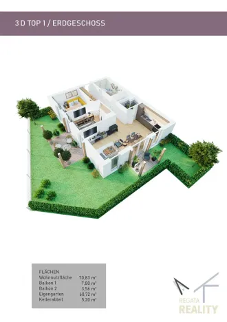 Prodej bytu 3+kk, Tauplitz, Rakousko, 71 m2