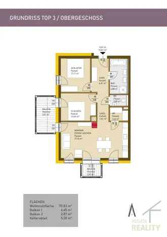 Prodej bytu 3+kk, Tauplitz, Rakousko, 71 m2