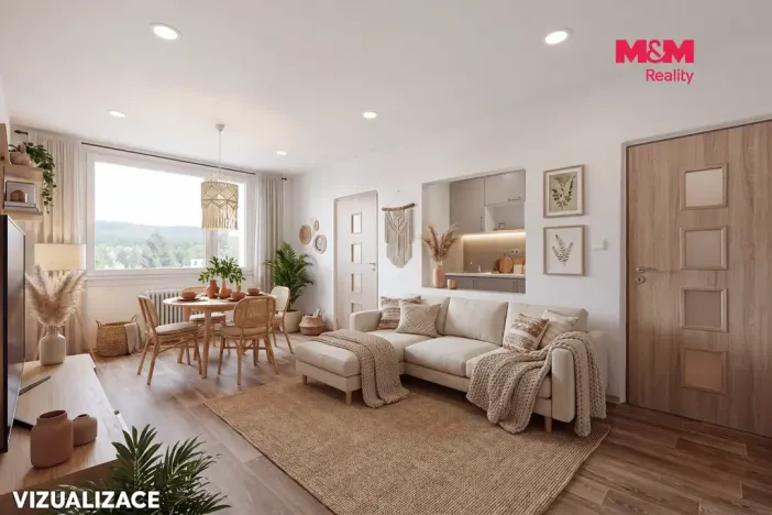 Prodej bytu 3+1, Jablonec nad Nisou - Jablonecké Paseky, Spojovací, 65 m2