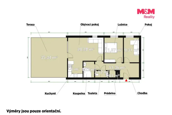 Prodej bytu 3+kk, Praha - Hlubočepy, Miloše Havla, 104 m2