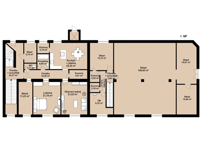Prodej činžovního domu, Vejprty, náměstí T. G. Masaryka, 932 m2