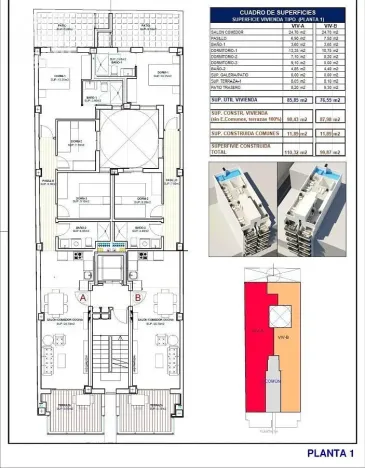 Prodej bytu 4+kk, Torrevieja, Alicante, Španělsko, 98 m2