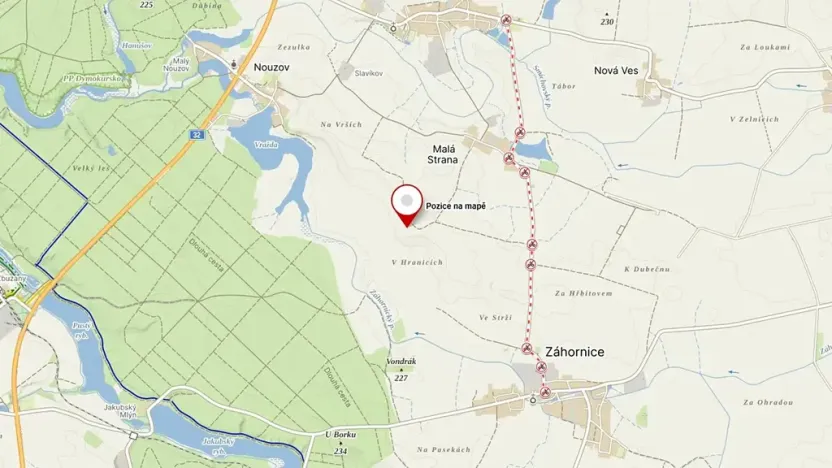 Prodej pozemku, Záhornice, 6751 m2