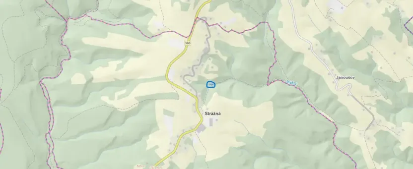 Prodej lesa, Strážná, 589 m2