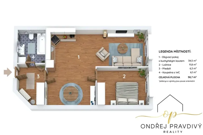 Prodej bytu 2+kk, Praha - Prosek, Mimoňská, 60 m2