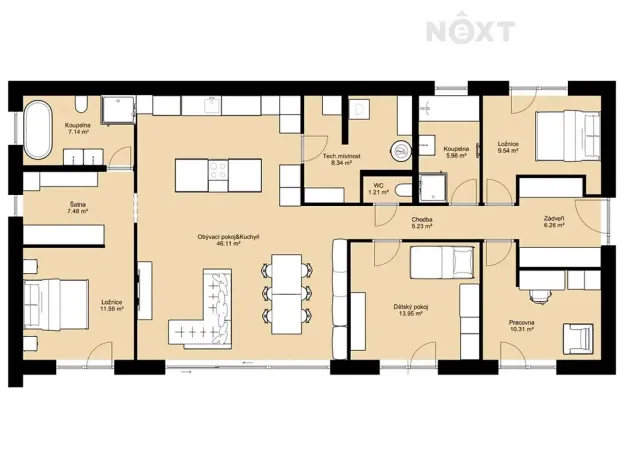 Prodej rodinného domu, Staré Hodějovice, Krátká, 143 m2