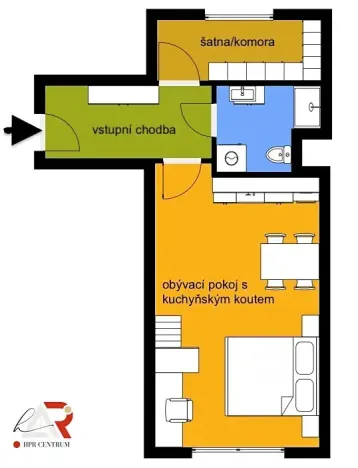 Pronájem bytu 1+kk, Brno, Turgeněvova, 40 m2