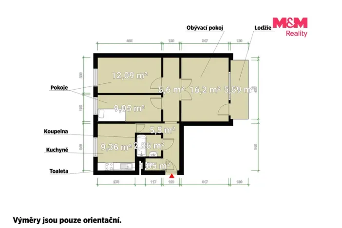Pronájem bytu 3+1, Tachov, Želivského, 72 m2