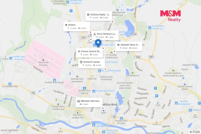 Pronájem bytu 1+1, Havlíčkův Brod, Na Spravedlnosti, 44 m2