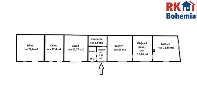 Prodej rodinného domu, Pečky, Dlouhá, 135 m2