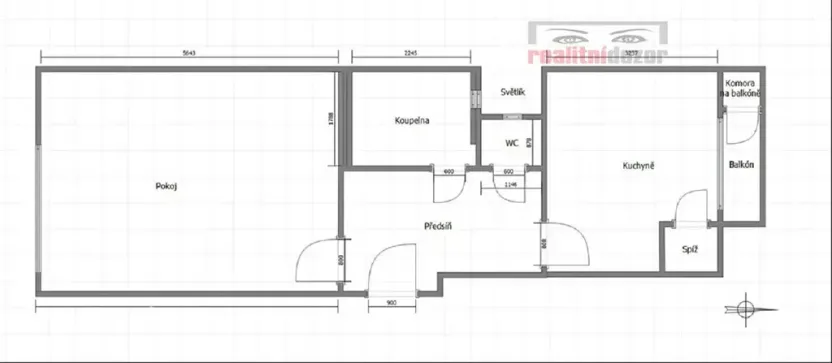 Pronájem bytu 1+1, Brno, Kotlářská, 49 m2