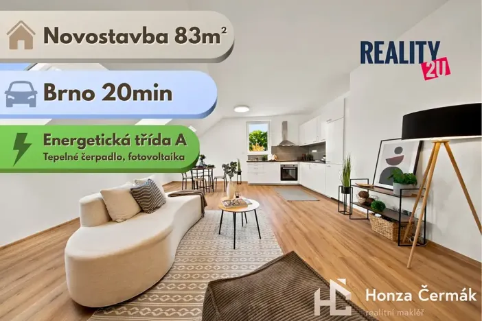 Prodej bytu 3+kk, Pohořelice, 83 m2