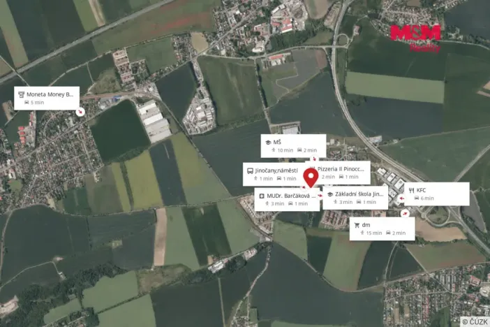 Pronájem bytu 3+kk, Jinočany, Náměstí 5. května, 99 m2