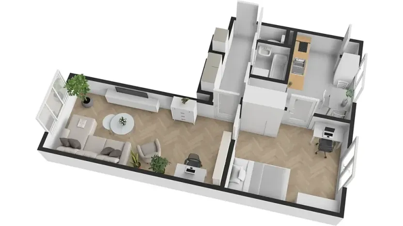 Prodej bytu 2+1, Praha - Břevnov, Plojharova, 56 m2
