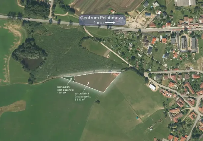 Prodej pozemku pro bydlení, Pelhřimov, 6654 m2