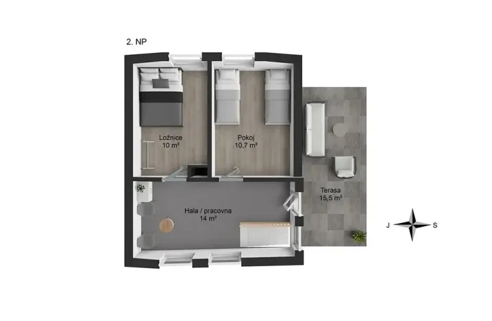 Prodej rodinného domu, Ostředek, 86 m2