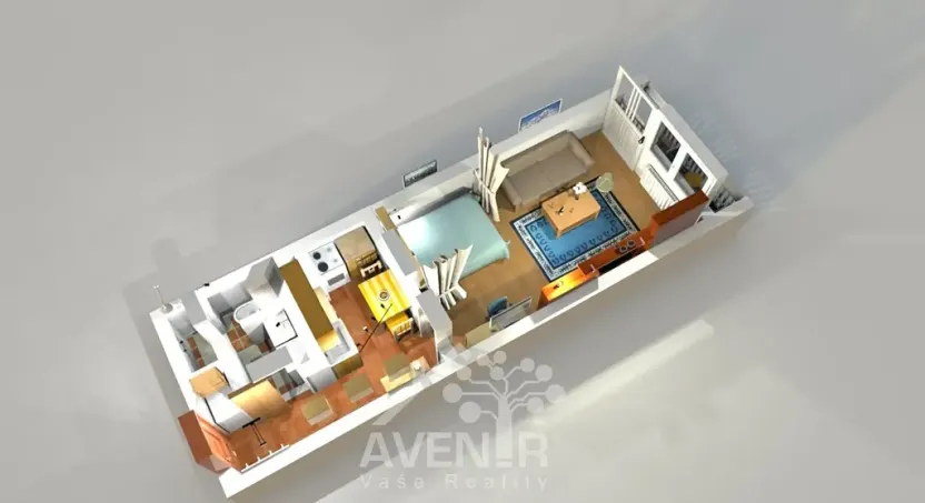 Prodej bytu 1+kk, Liberec, Nad Školou, 34 m2