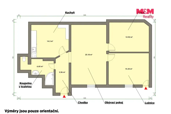 Pronájem bytu 3+1, Františkovy Lázně, 81 m2
