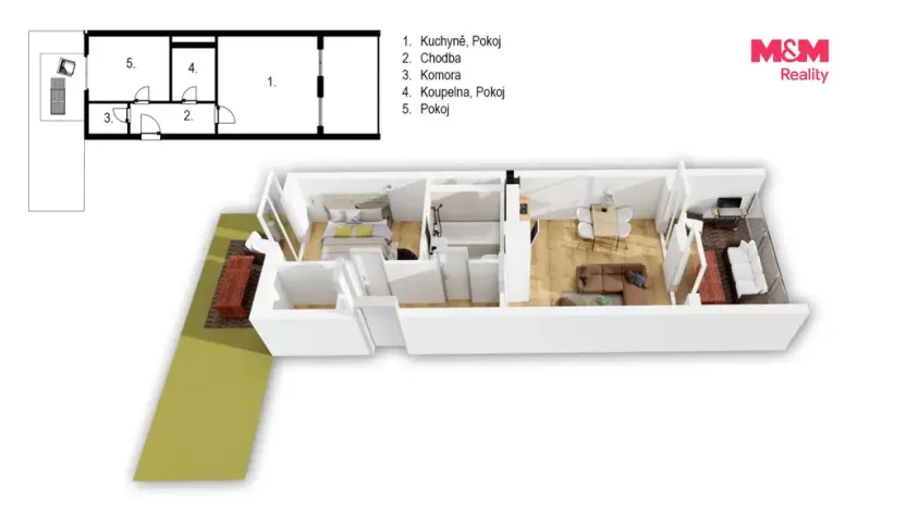 Prodej bytu 2+kk, Praha, Olgy Havlové, 97 m2