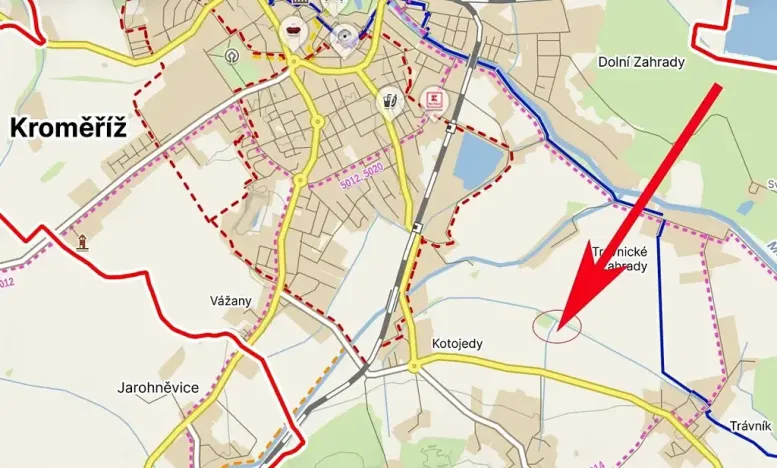 Prodej pole, Kroměříž, 2082 m2