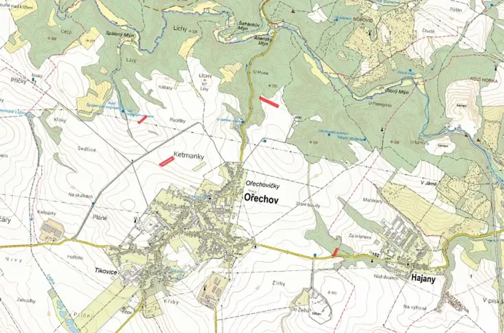 Prodej pole, Ořechov, 12121 m2