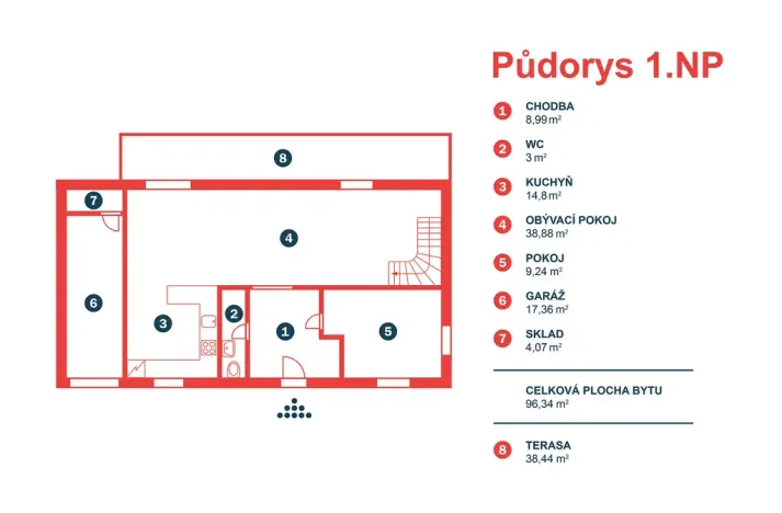 Pronájem rodinného domu, Praha - Štěrboholy, K valu, 220 m2