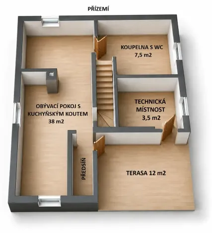 Prodej chalupy, Staré Město pod Landštejnem, 107 m2