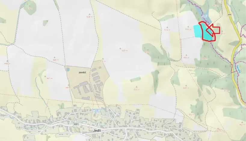 Prodej lesa, Jedlí, 10342 m2