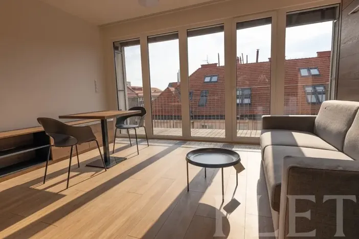 Pronájem bytu 1+kk, Praha - Holešovice, V háji, 34 m2