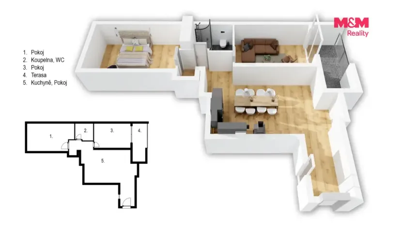Prodej bytu 3+kk, Praha - Vinohrady, Sázavská, 71 m2