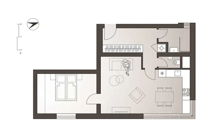 Prodej bytu 2+kk, Praha - Čimice, Fořtova, 60 m2