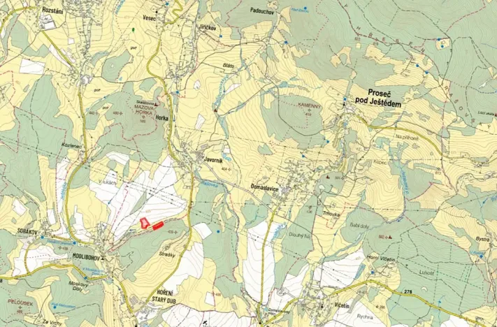 Prodej pole, Proseč pod Ještědem, 10933 m2