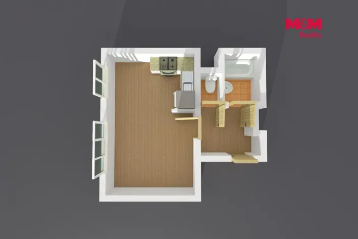 Prodej bytu 1+kk, Praha - Motol, Hennerova, 30 m2
