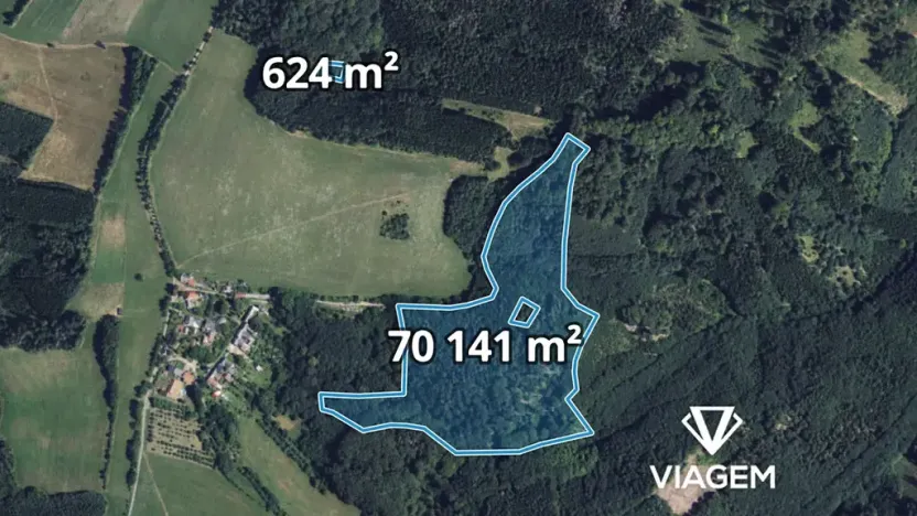 Prodej podílu lesa, Městečko Trnávka, 3234 m2