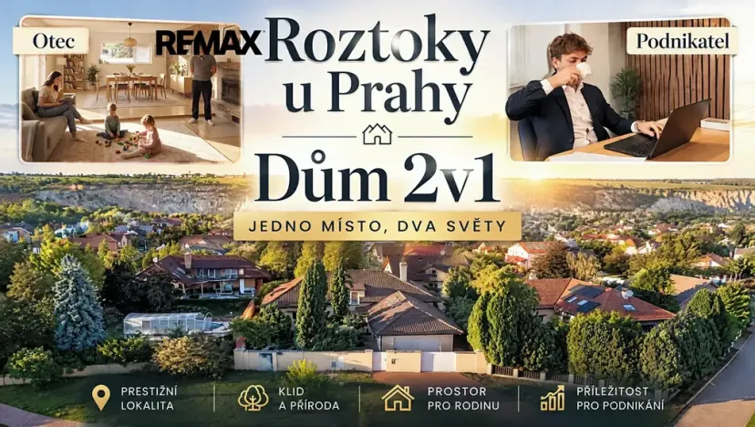 Prodej rodinného domu, Roztoky, Dobrovolného, 456 m2