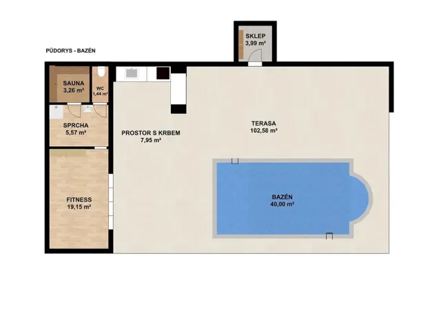 Pronájem rodinného domu, Benátky, 241 m2