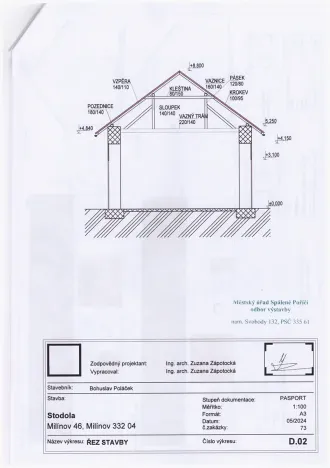 Prodej pozemku pro bydlení, Milínov, 839 m2