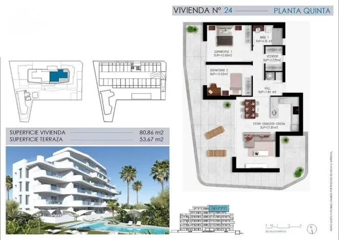 Prodej bytu 3+kk, Pilar de La Horadada, Alicante, Španělsko, 80 m2