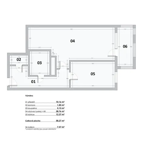 Prodej bytu 2+kk, Praha - Vysočany, Pod Harfou, 58 m2