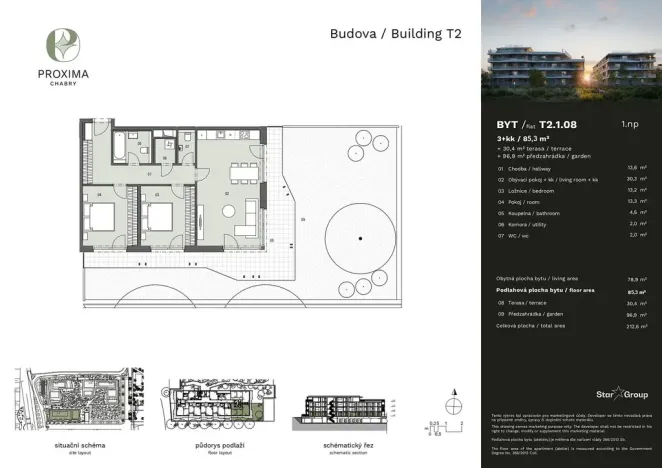 Prodej bytu 3+kk, Praha - Dolní Chabry, Doubická, 85 m2