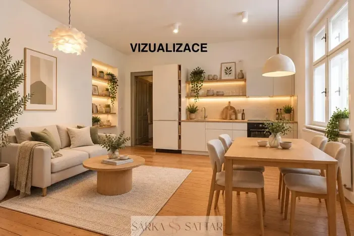 Prodej bytu 1+kk, Praha - Smíchov, Na Václavce, 49 m2