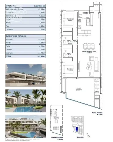 Prodej rodinného domu, Pilar de La Horadada, Alicante, Španělsko, 99 m2