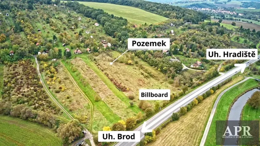 Prodej louky, Uherský Brod, 1394 m2
