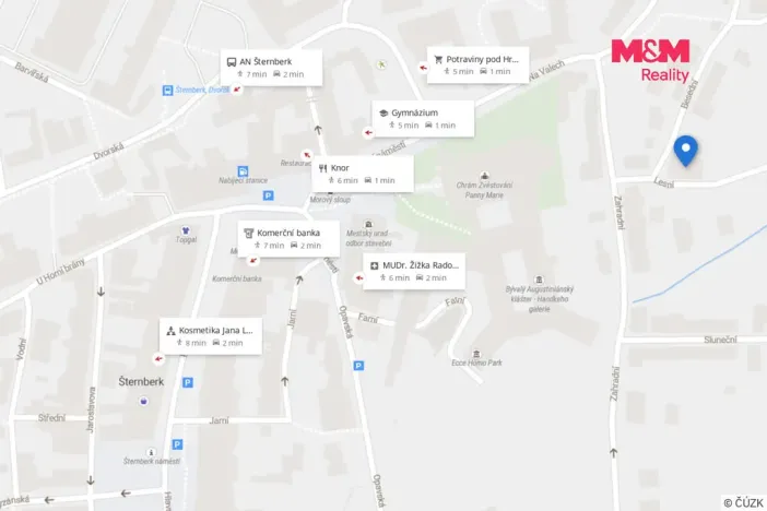 Pronájem bytu 1+1, Šternberk, Lesní, 48 m2