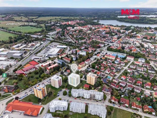 Prodej bytu 1+kk, Třeboň - Třeboň II, Táboritská, 30 m2
