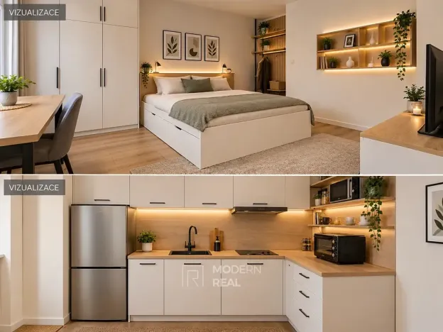Prodej bytu 1+kk, Brno, Schovaná, 40 m2
