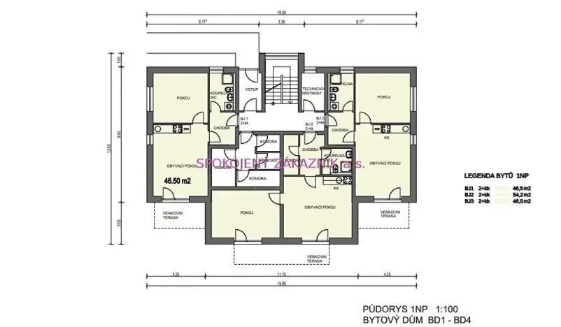 Prodej bytu 3+kk, Nový Bor, 86 m2