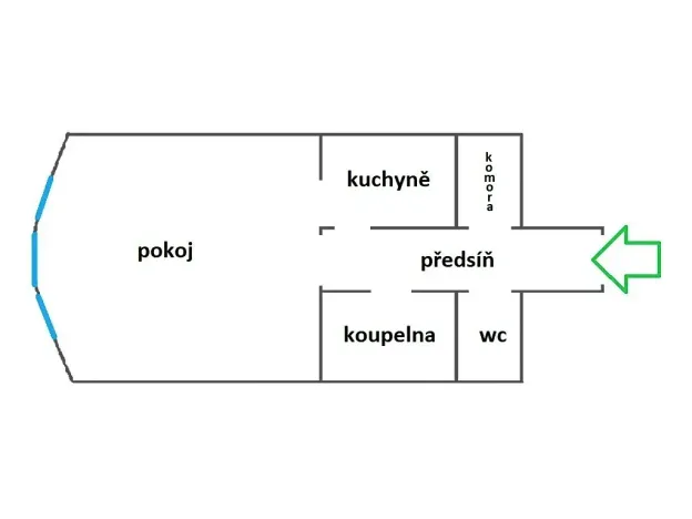 Pronájem bytu 1+kk, Praha - Libeň, Světova, 47 m2